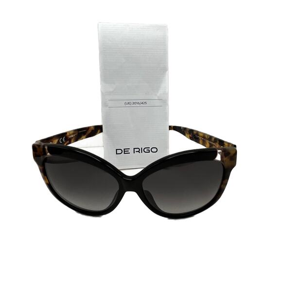 Furla by De Rigo Full Rim Cat Eye Sunglasses in Black - Picture 5 of 7